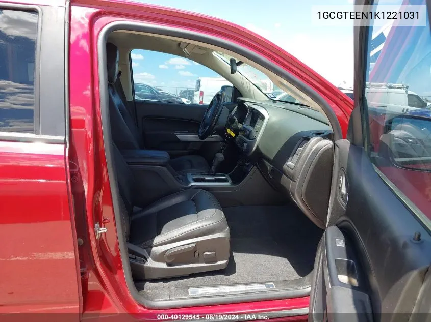 1GCGTEEN1K1221031 2019 Chevrolet Colorado Zr2