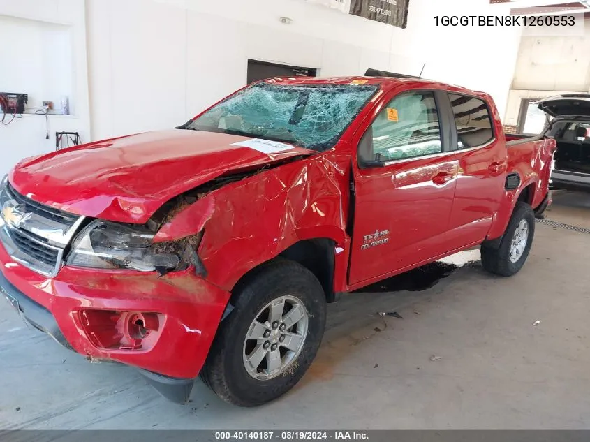 2019 Chevrolet Colorado Wt VIN: 1GCGTBEN8K1260553 Lot: 40140187