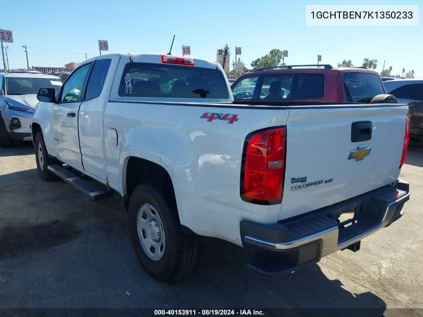 2019 Chevrolet Colorado Wt VIN: 1GCHTBEN7K1350233 Lot: 40153911