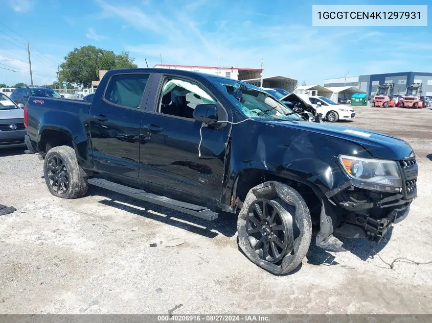 2019 Chevrolet Colorado Lt VIN: 1GCGTCEN4K1297931 Lot: 40206916