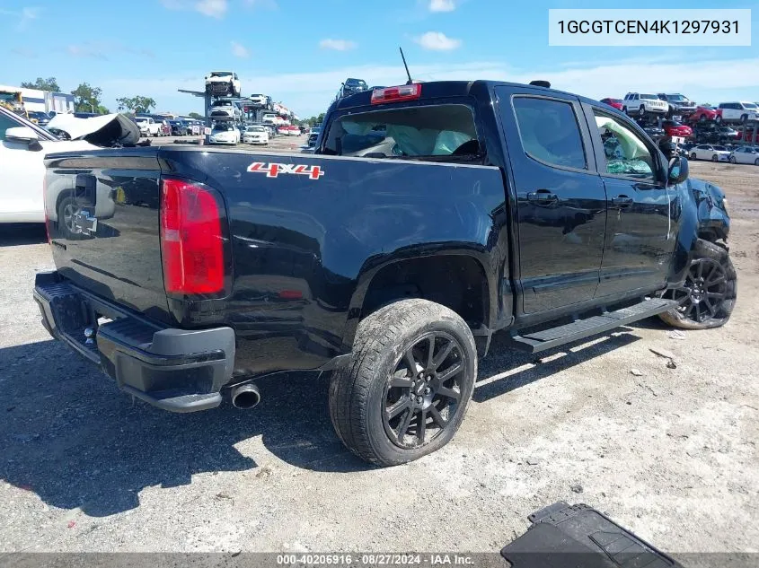 2019 Chevrolet Colorado Lt VIN: 1GCGTCEN4K1297931 Lot: 40206916