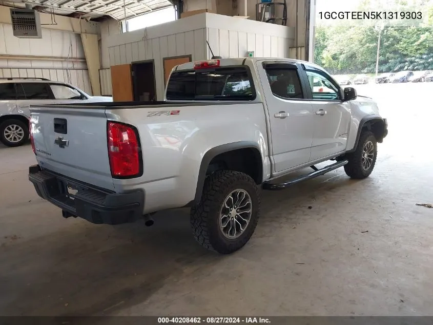 1GCGTEEN5K1319303 2019 Chevrolet Colorado Zr2