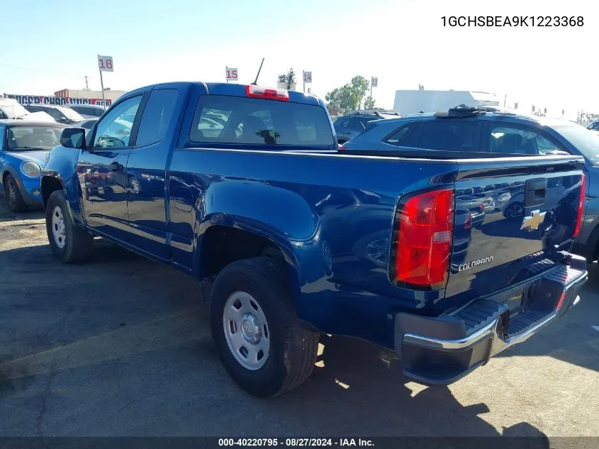 1GCHSBEA9K1223368 2019 Chevrolet Colorado Wt