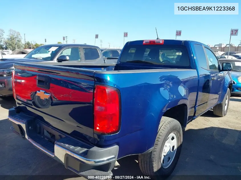 2019 Chevrolet Colorado Wt VIN: 1GCHSBEA9K1223368 Lot: 40220795