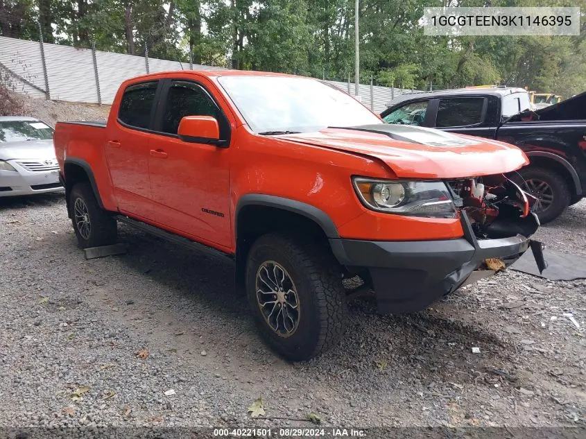 2019 Chevrolet Colorado Zr2 VIN: 1GCGTEEN3K1146395 Lot: 40221501