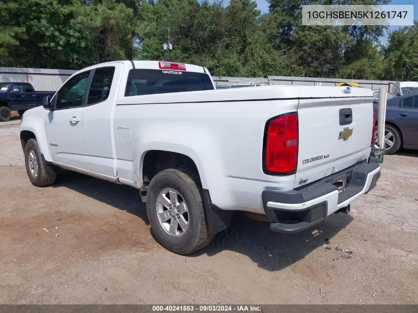 2019 Chevrolet Colorado Wt VIN: 1GCHSBEN5K1261747 Lot: 40241853