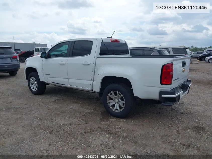 2019 Chevrolet Colorado Lt VIN: 1GCGSCEN8K1120446 Lot: 40243701