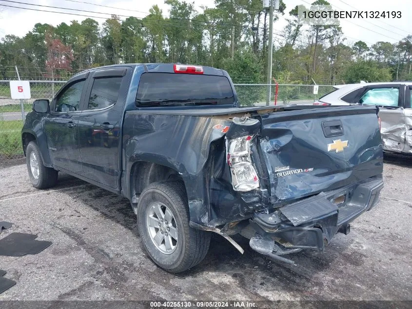 2019 Chevrolet Colorado Wt VIN: 1GCGTBEN7K1324193 Lot: 40255130