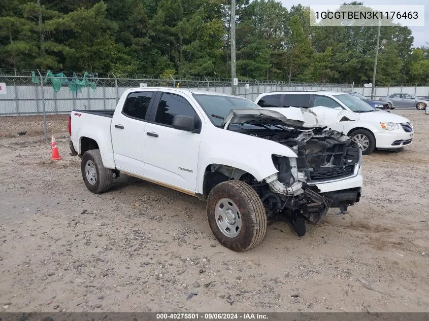 2019 Chevrolet Colorado VIN: 1GCGTBEN3K1176463 Lot: 40275501