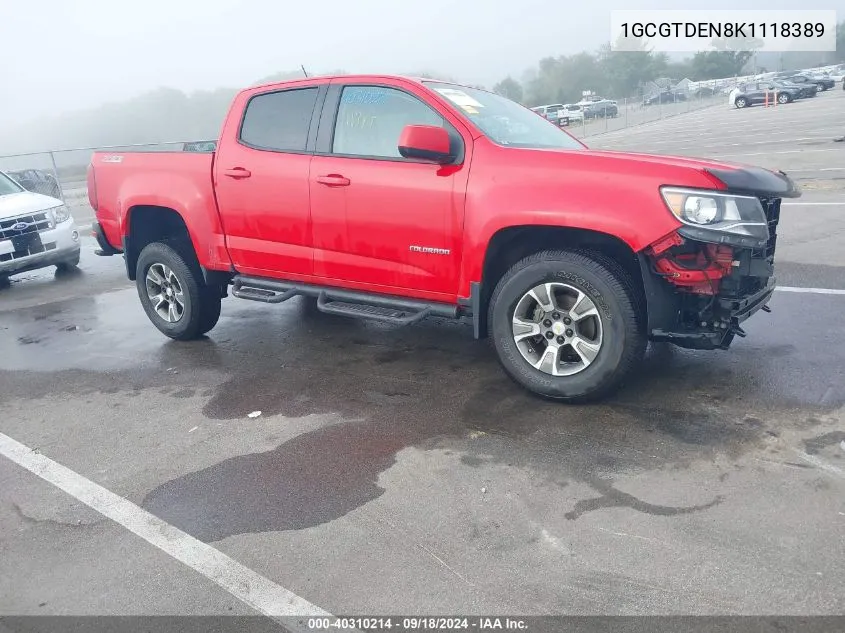 1GCGTDEN8K1118389 2019 Chevrolet Colorado Z71