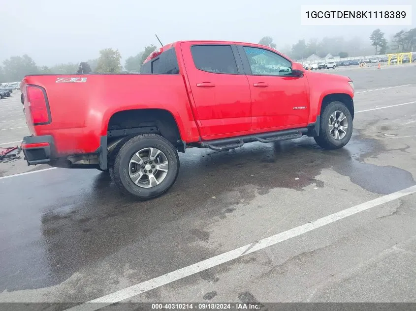 1GCGTDEN8K1118389 2019 Chevrolet Colorado Z71