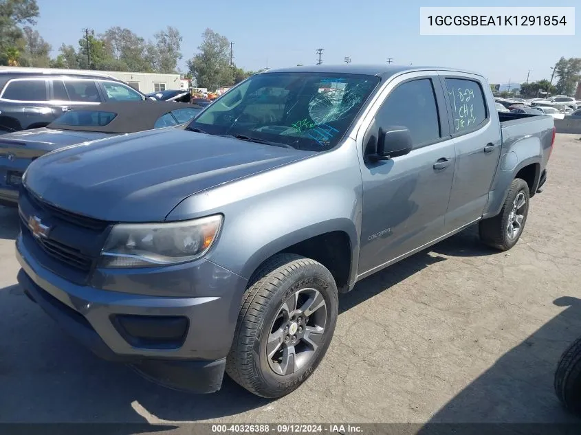 2019 Chevrolet Colorado VIN: 1GCGSBEA1K1291854 Lot: 40326388