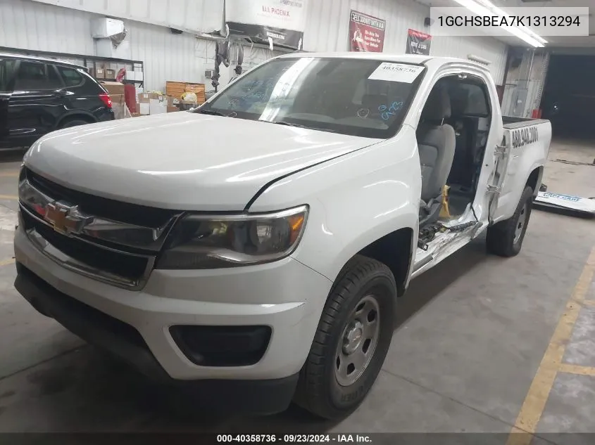 1GCHSBEA7K1313294 2019 Chevrolet Colorado Wt