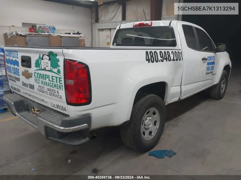 1GCHSBEA7K1313294 2019 Chevrolet Colorado Wt