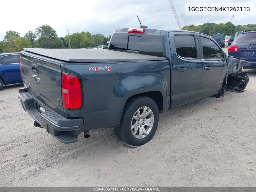 2019 Chevrolet Colorado Lt VIN: 1GCGTCEN4K1262113 Lot: 40367317