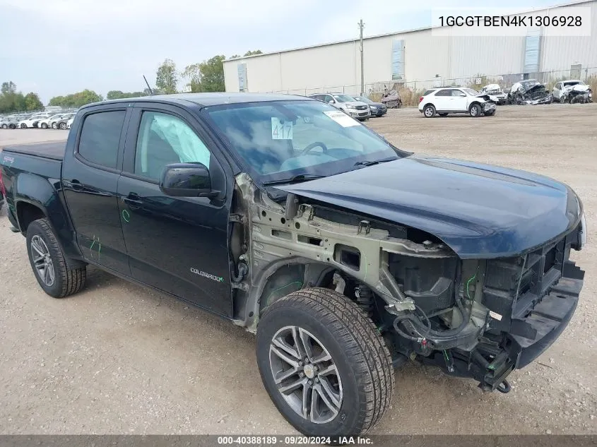 2019 Chevrolet Colorado Wt VIN: 1GCGTBEN4K1306928 Lot: 40388189