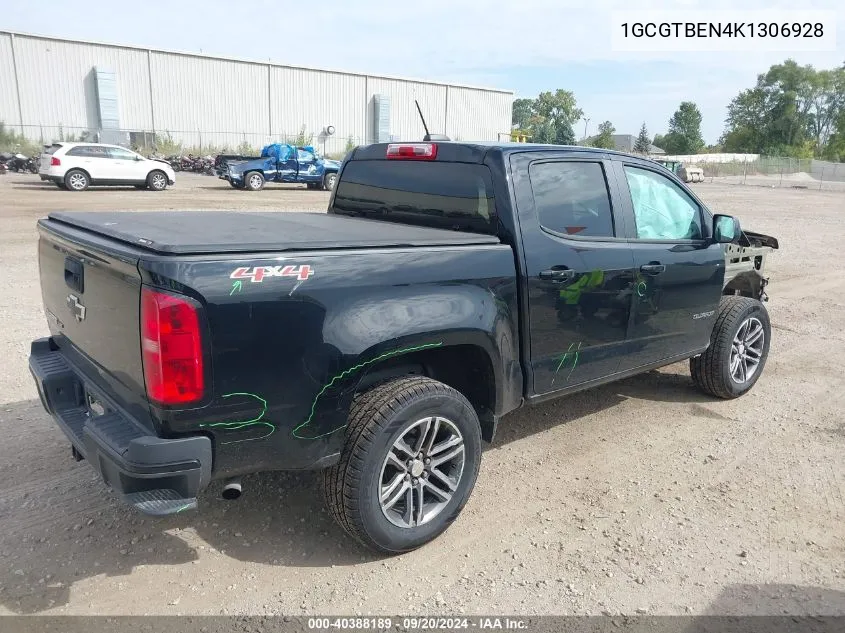 2019 Chevrolet Colorado Wt VIN: 1GCGTBEN4K1306928 Lot: 40388189