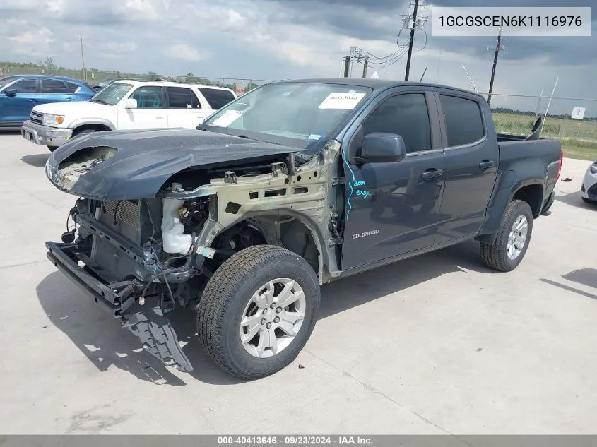 1GCGSCEN6K1116976 2019 Chevrolet Colorado Lt