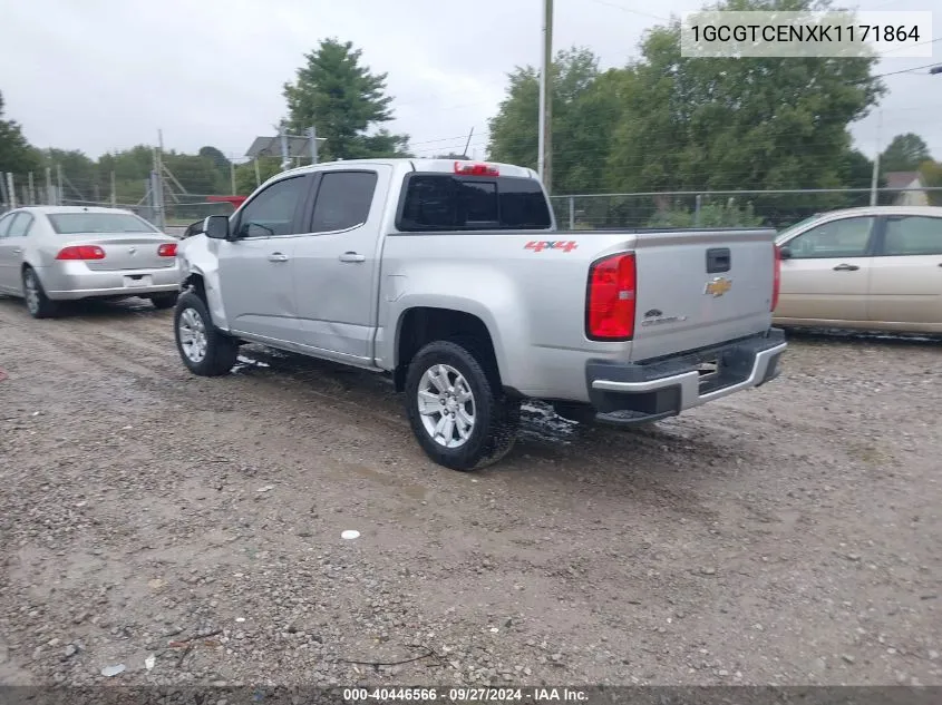 2019 Chevrolet Colorado Lt VIN: 1GCGTCENXK1171864 Lot: 40446566