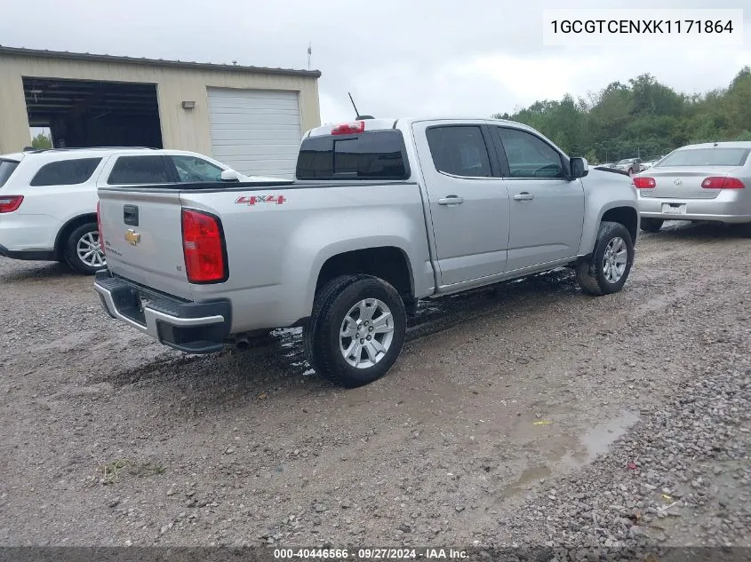 2019 Chevrolet Colorado Lt VIN: 1GCGTCENXK1171864 Lot: 40446566