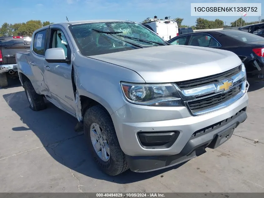 2019 Chevrolet Colorado VIN: 1GCGSBEN6K1338752 Lot: 40494829