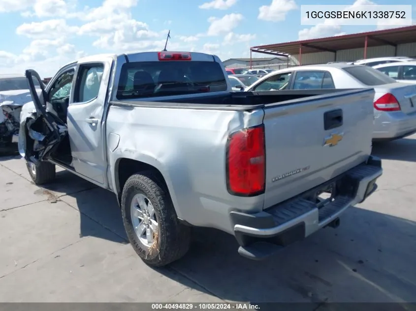 2019 Chevrolet Colorado VIN: 1GCGSBEN6K1338752 Lot: 40494829