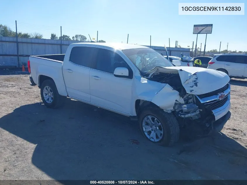 2019 Chevrolet Colorado Lt VIN: 1GCGSCEN9K1142830 Lot: 40520808