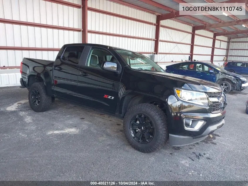 1GCGTDEN8K1110745 2019 Chevrolet Colorado Z71