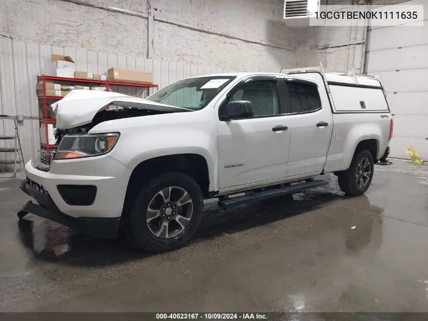 1GCGTBEN0K1111635 2019 Chevrolet Colorado Wt