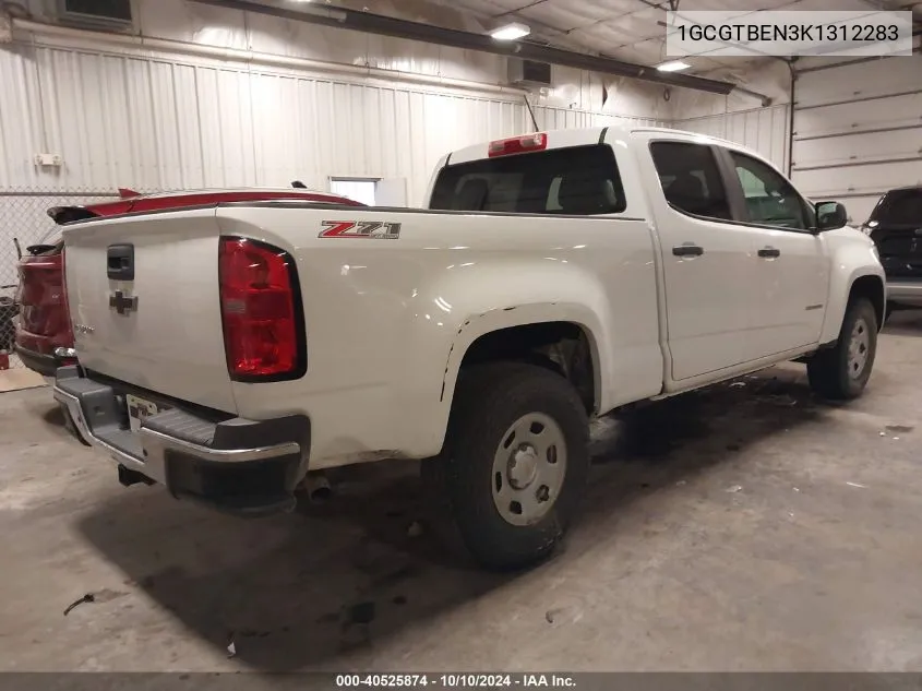 2019 Chevrolet Colorado Wt VIN: 1GCGTBEN3K1312283 Lot: 40525874