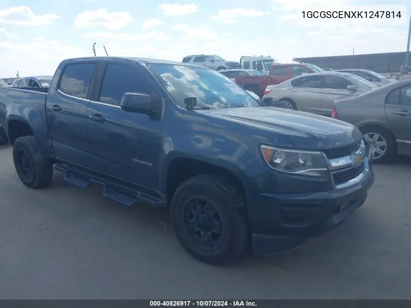 2019 Chevrolet Colorado Lt VIN: 1GCGSCENXK1247814 Lot: 40526917