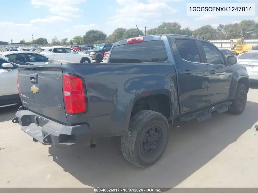 1GCGSCENXK1247814 2019 Chevrolet Colorado Lt