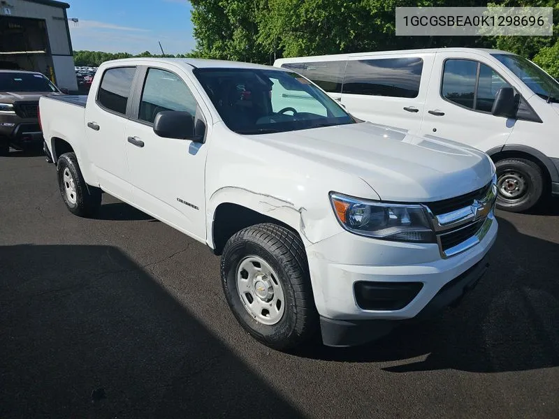 2019 Chevrolet Colorado Wt VIN: 1GCGSBEA0K1298696 Lot: 40527759