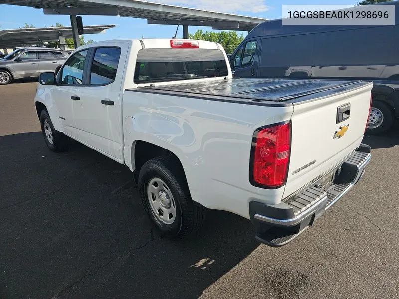 2019 Chevrolet Colorado Wt VIN: 1GCGSBEA0K1298696 Lot: 40527759