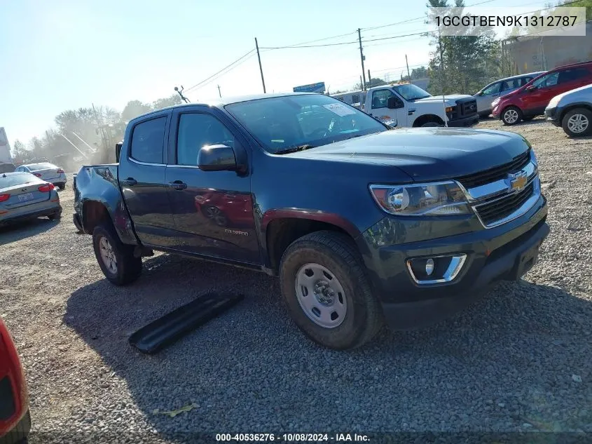 2019 Chevrolet Colorado Wt VIN: 1GCGTBEN9K1312787 Lot: 40536276