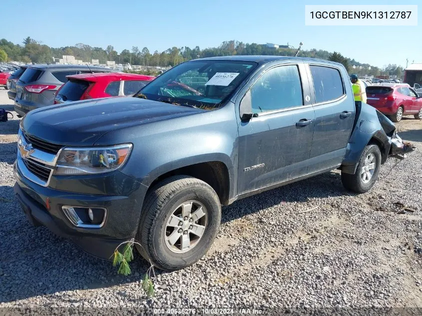 2019 Chevrolet Colorado Wt VIN: 1GCGTBEN9K1312787 Lot: 40536276