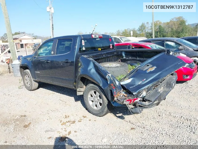 2019 Chevrolet Colorado Wt VIN: 1GCGTBEN9K1312787 Lot: 40536276