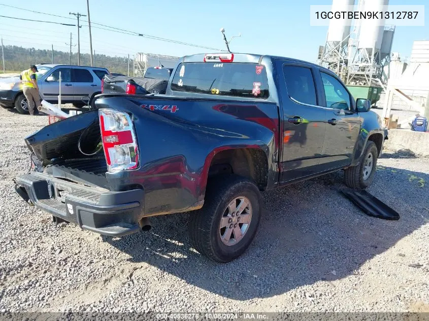 2019 Chevrolet Colorado Wt VIN: 1GCGTBEN9K1312787 Lot: 40536276