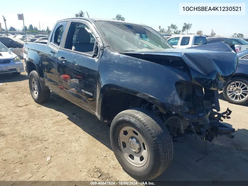 2019 Chevrolet Colorado VIN: 1GCHSBEA4K1230521 Lot: 40547824