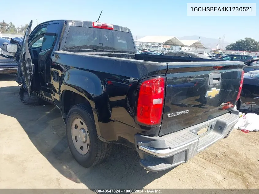 2019 Chevrolet Colorado VIN: 1GCHSBEA4K1230521 Lot: 40547824