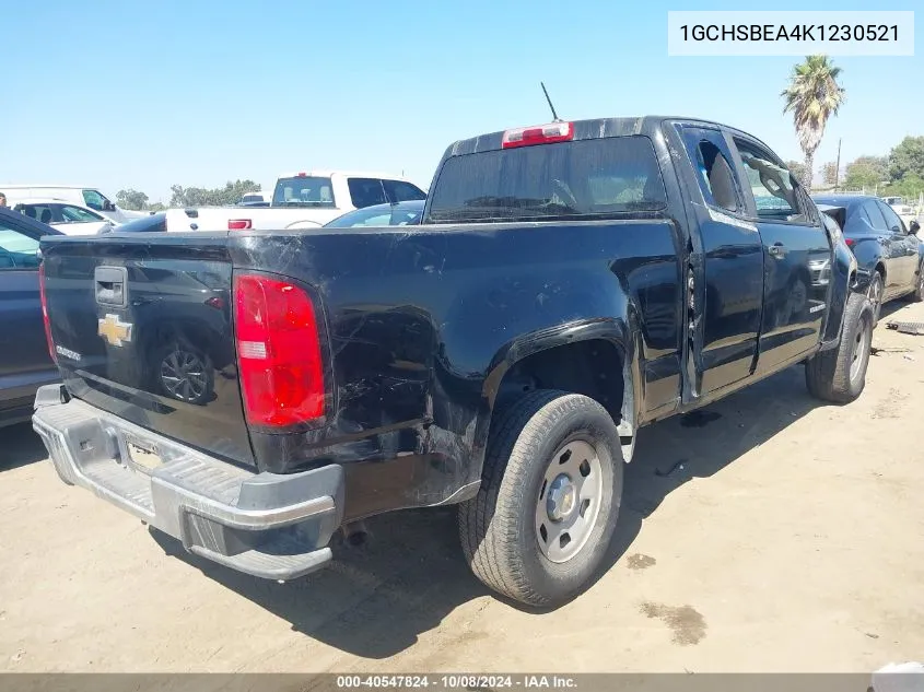 2019 Chevrolet Colorado VIN: 1GCHSBEA4K1230521 Lot: 40547824