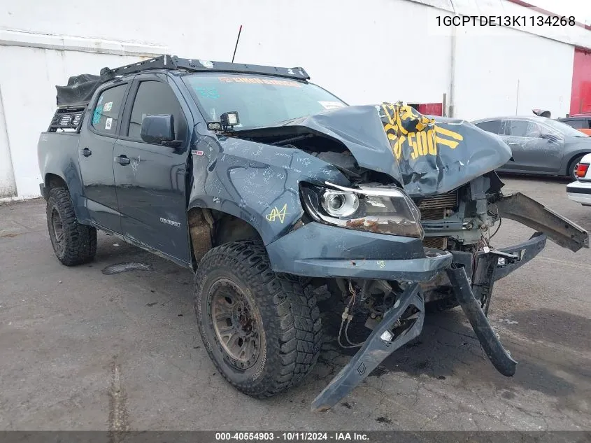 2019 Chevrolet Colorado Z71 VIN: 1GCPTDE13K1134268 Lot: 40554903