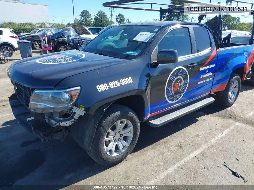 1GCHSCEA8K1131531 2019 Chevrolet Colorado Lt