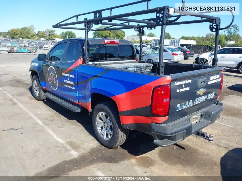 2019 Chevrolet Colorado Lt VIN: 1GCHSCEA8K1131531 Lot: 40573727