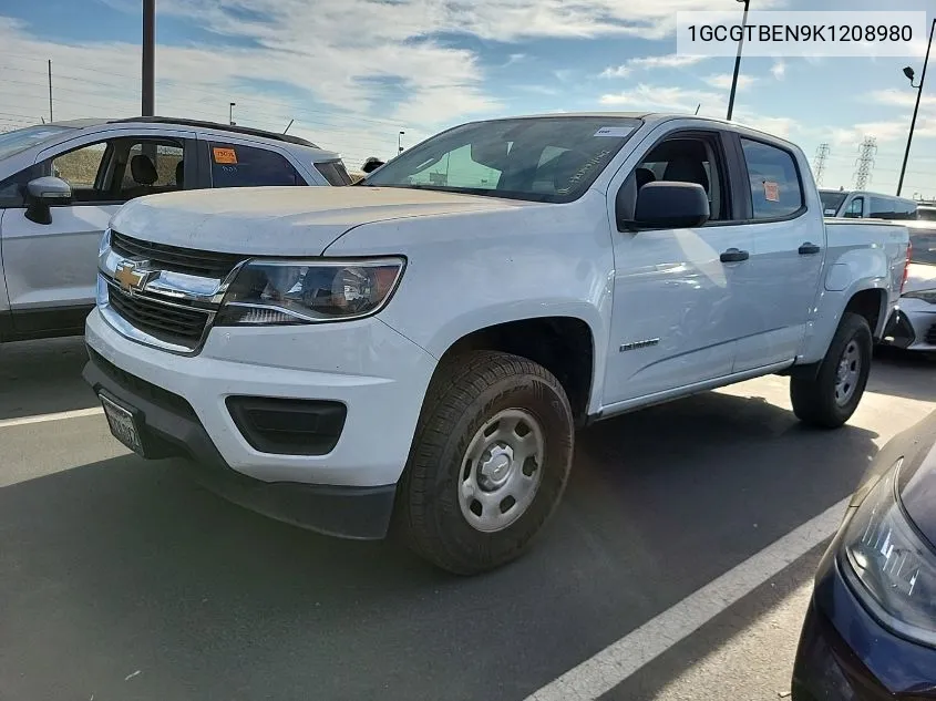 2019 Chevrolet Colorado VIN: 1GCGTBEN9K1208980 Lot: 40586778