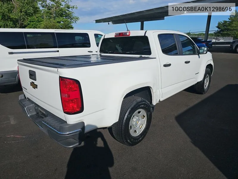 2019 Chevrolet Colorado Wt VIN: 1GCGSBEA0K1298696 Lot: 40588934