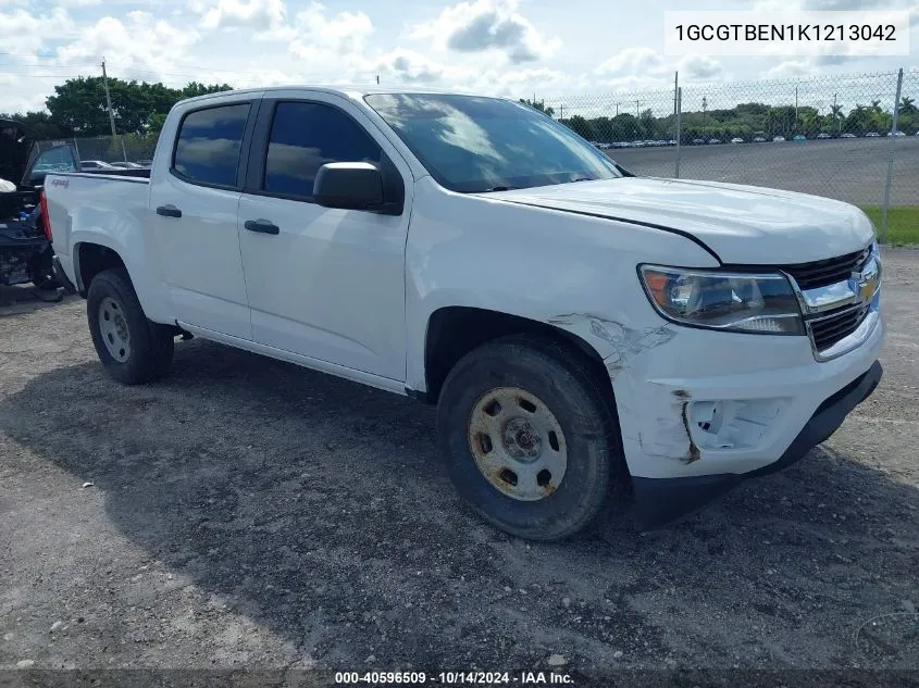 2019 Chevrolet Colorado Wt VIN: 1GCGTBEN1K1213042 Lot: 40596509