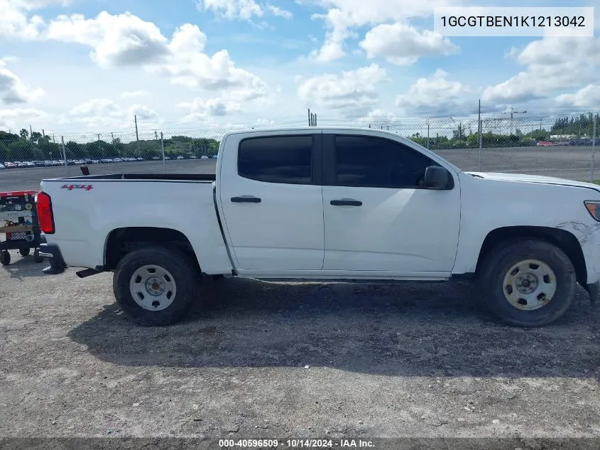 2019 Chevrolet Colorado Wt VIN: 1GCGTBEN1K1213042 Lot: 40596509