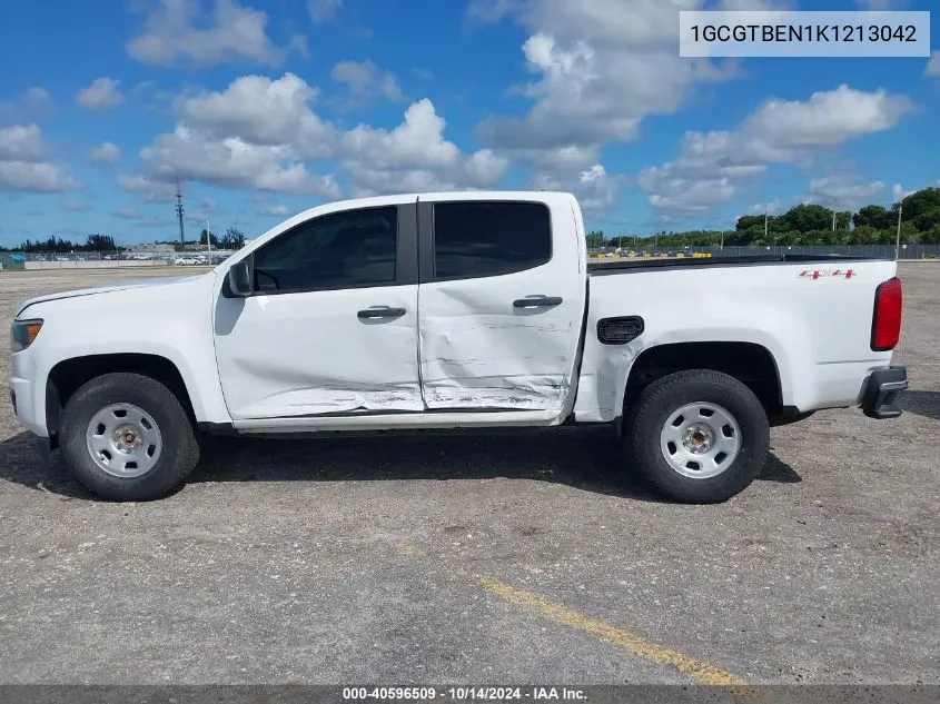 2019 Chevrolet Colorado Wt VIN: 1GCGTBEN1K1213042 Lot: 40596509