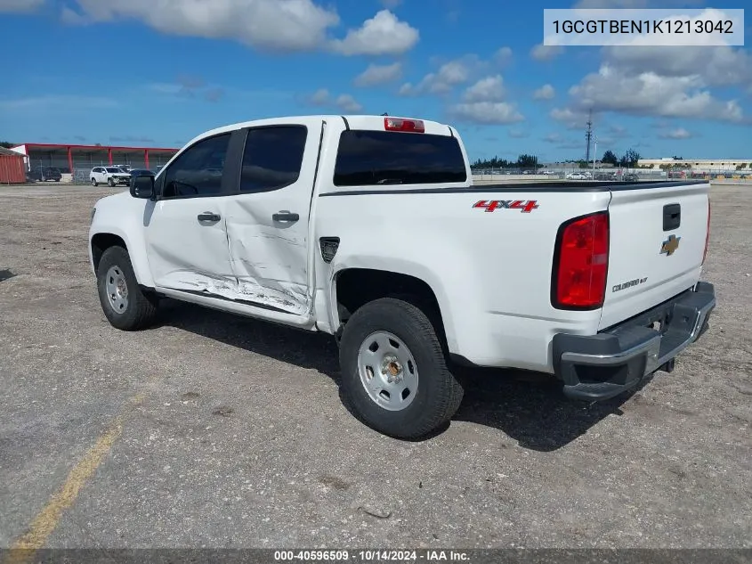 2019 Chevrolet Colorado Wt VIN: 1GCGTBEN1K1213042 Lot: 40596509